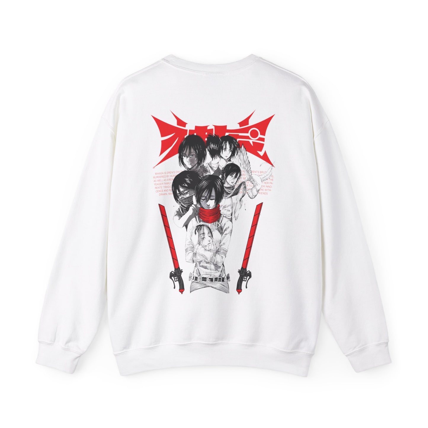 Mikasa Ackerman Attack on Titan Sweatshirt – Unisex Anime Merch