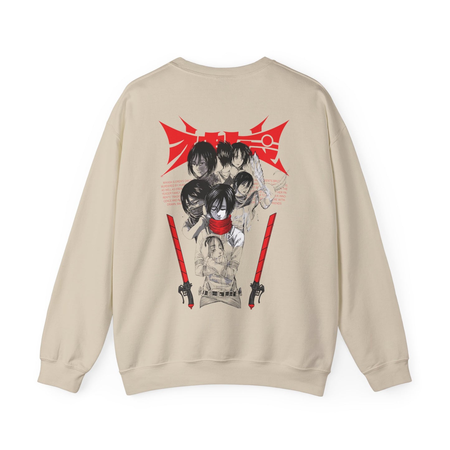 Mikasa Ackerman Attack on Titan Sweatshirt – Unisex Anime Merch