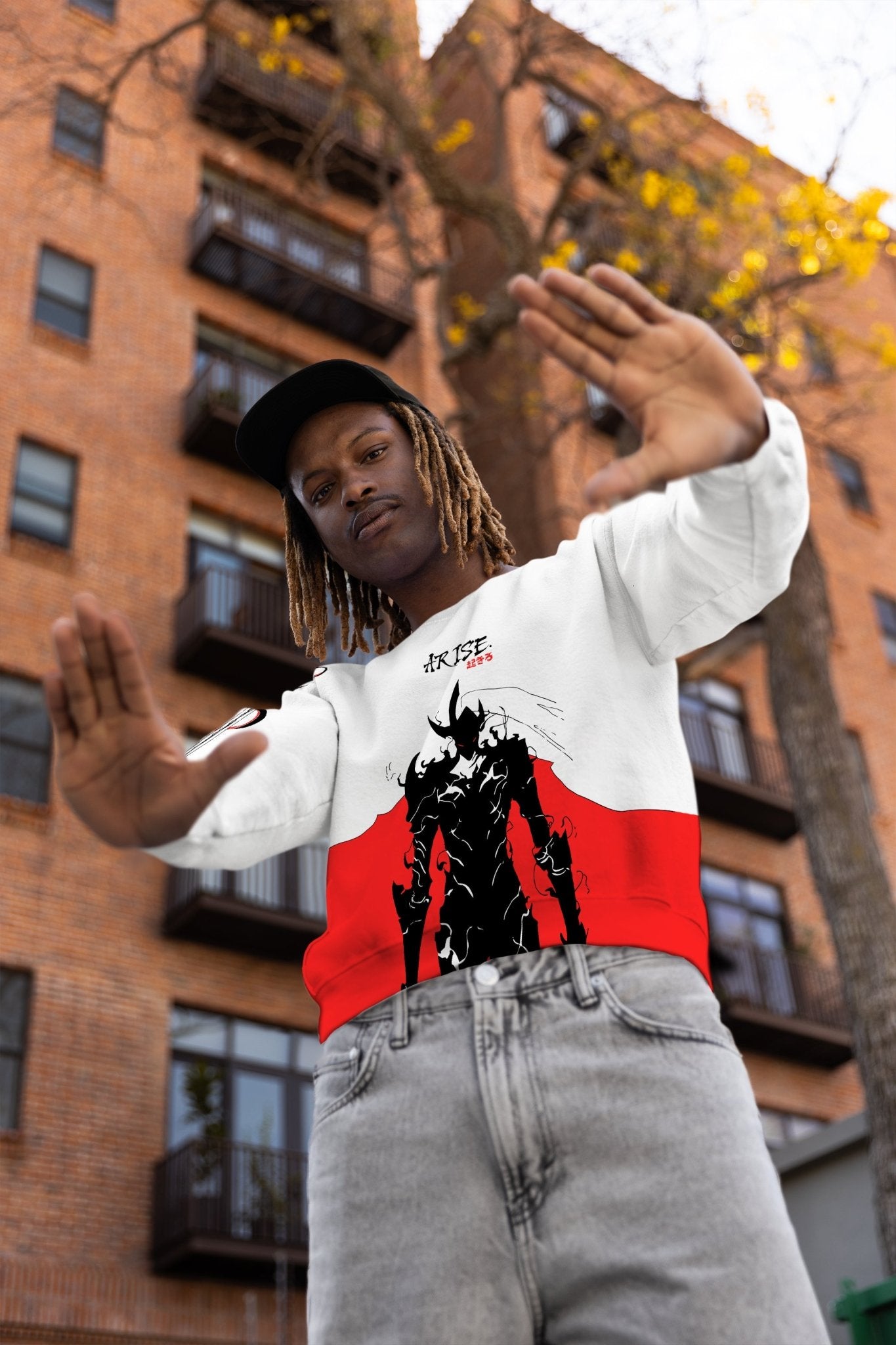 Igris The Bloodred Solo Leveling Anime Sweatshirt – Unisex