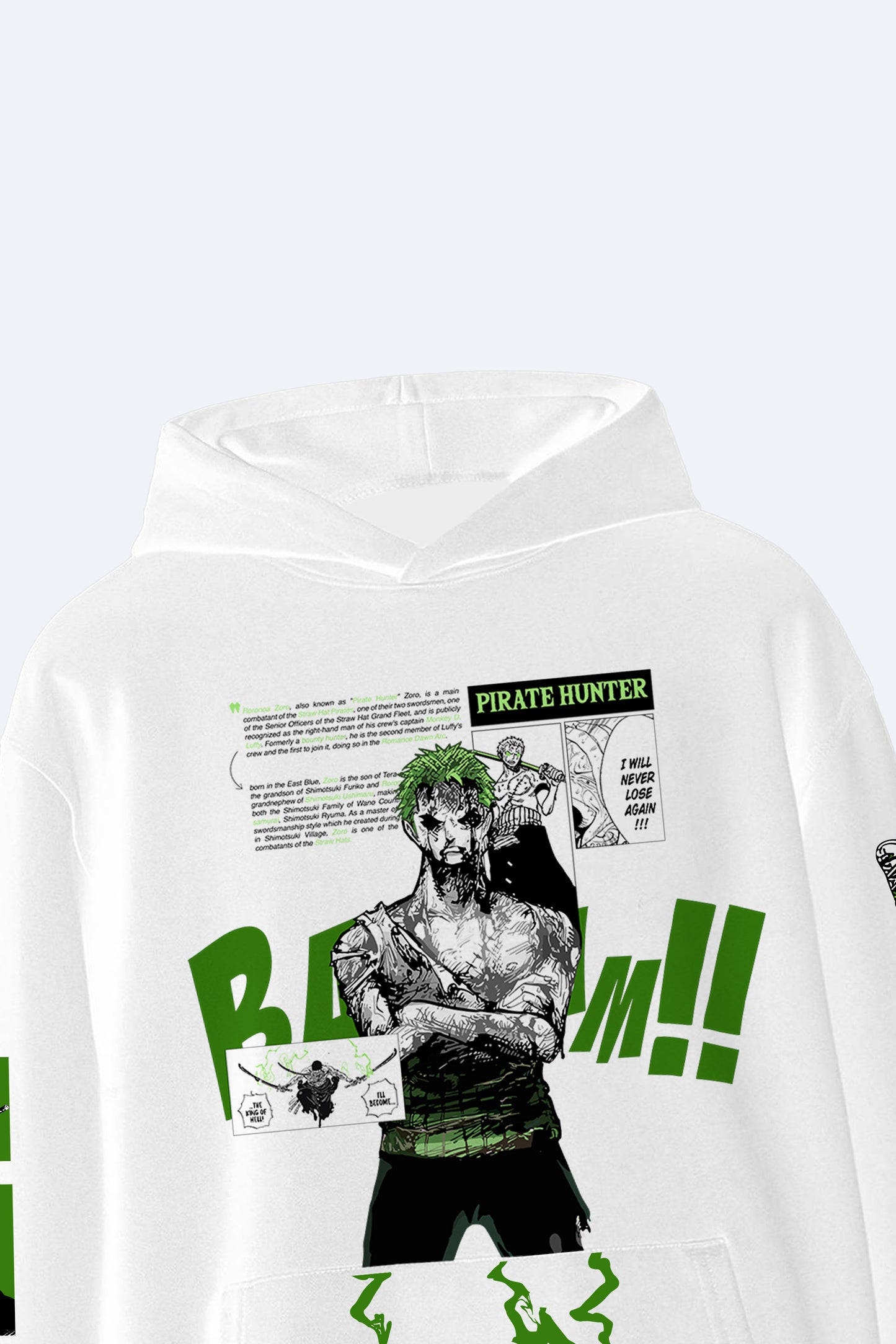 Roronoa Zoro One Piece Hoodie – Unisex Anime Merch