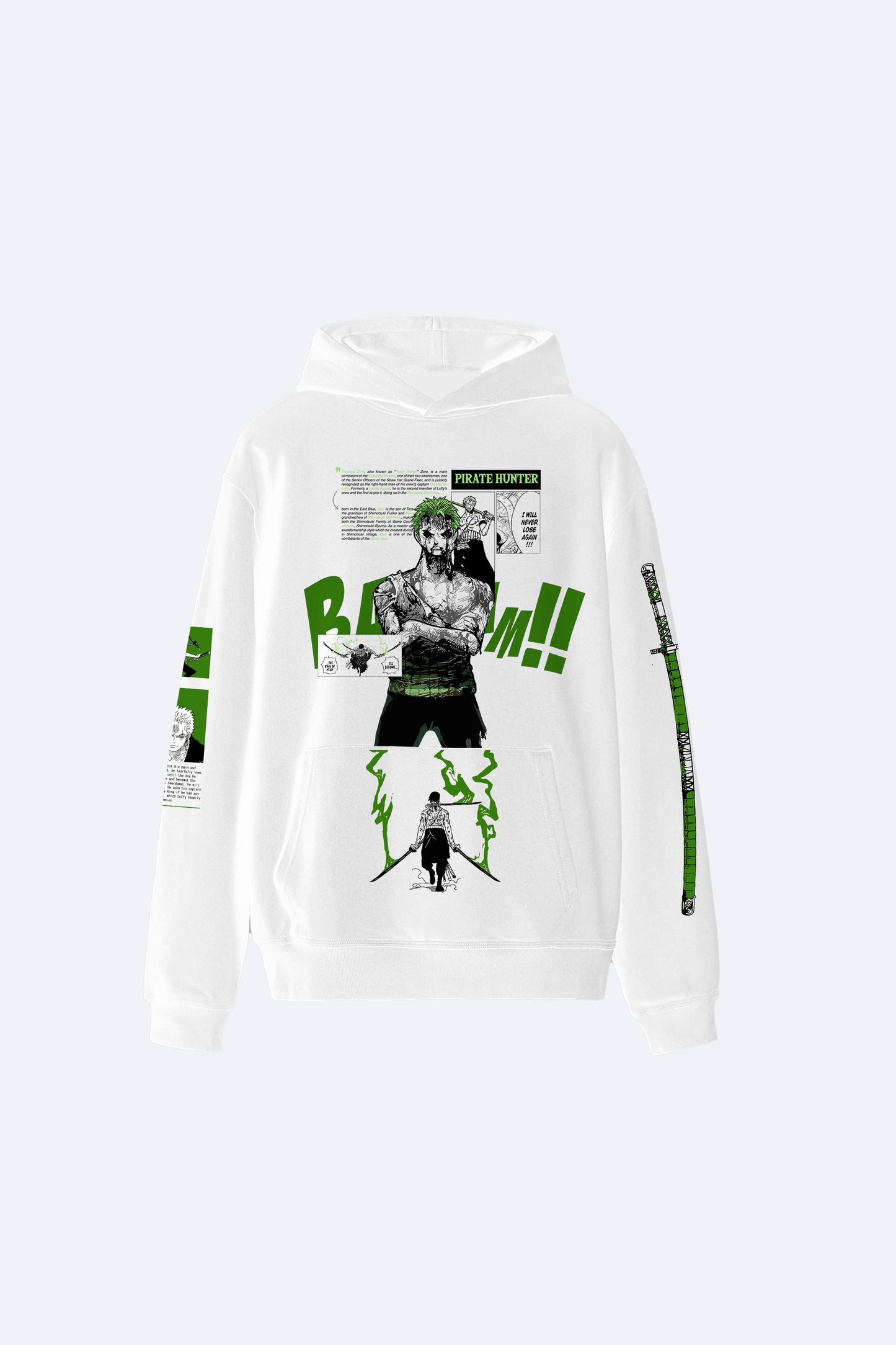 Roronoa Zoro One Piece Hoodie – Unisex Anime Merch