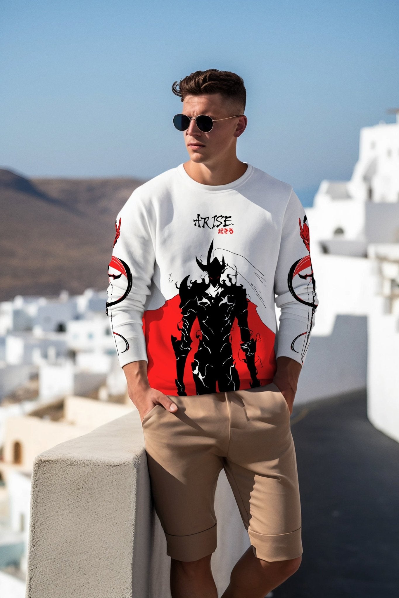 Igris The Bloodred Solo Leveling Anime Sweatshirt – Unisex