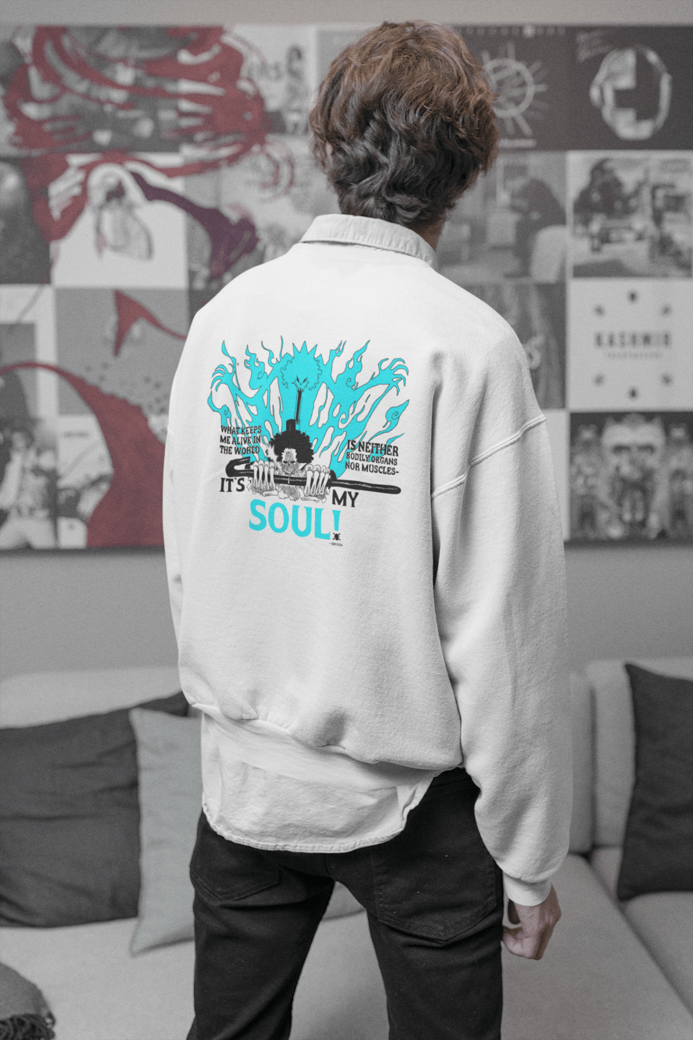 Brook One Piece Anime Sweatshirt – Unisex