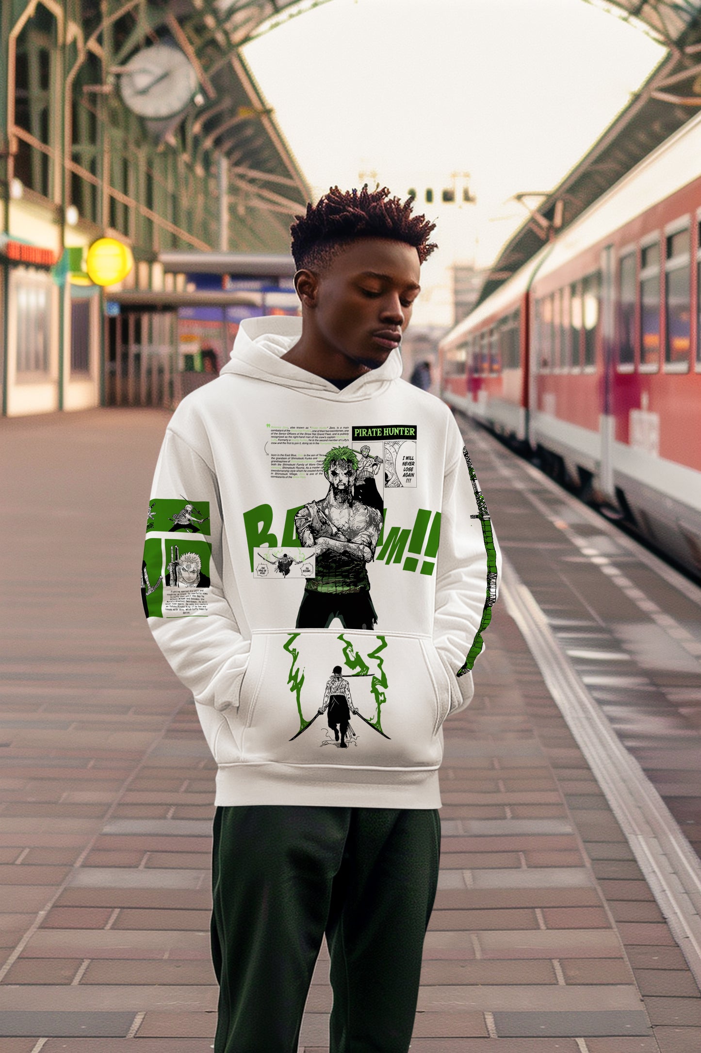 Roronoa Zoro One Piece Hoodie – Unisex Anime Merch