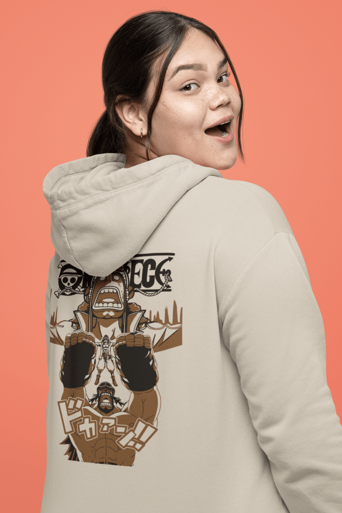 Usopp Sogeking One Piece Anime Hoodie Back